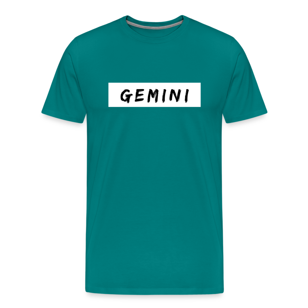 Gemini Zodiac Shirt – Expressive Gemini T-Shirt for Astrology Enthusiasts - teal